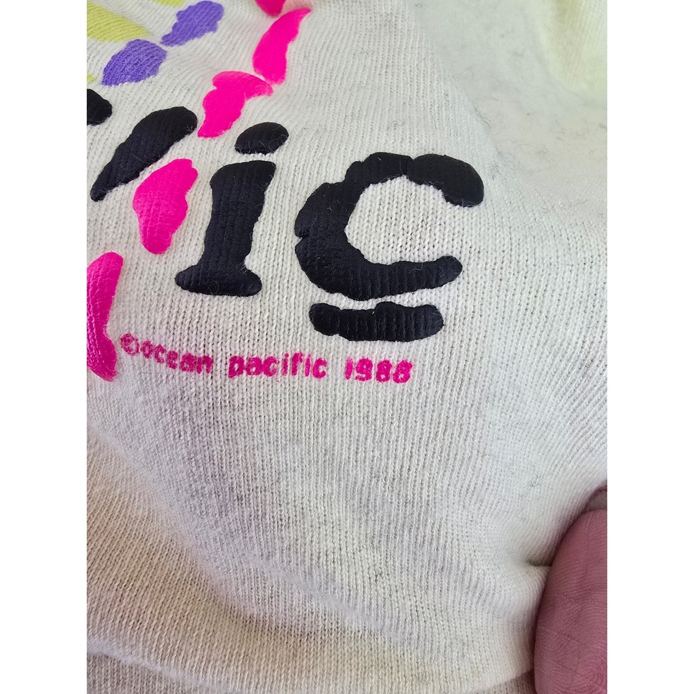 Ocean Pacific OP Icons of Culture Yellow 1988 Retro Graphic T-Shirt Womens Small - Picture 2 of 5